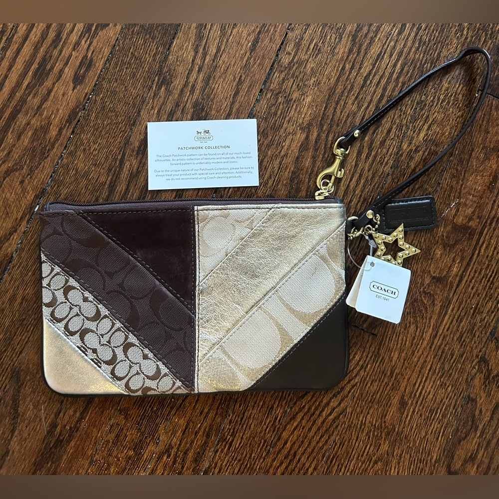 Coach Patchwork Collection Wristlet - Picture 2 of 11